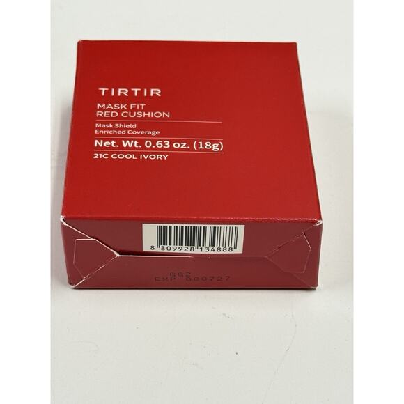 US Seller TIRTIR Mask Fit Red Cushion Foundation - 21C Cool Ivory (18g) 0.63 oz - Picture 9 of 9